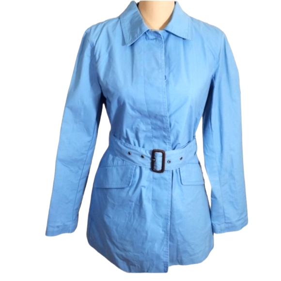 Gap Light Blue Trench Coat Jacket. Size S - Picture 1 of 12